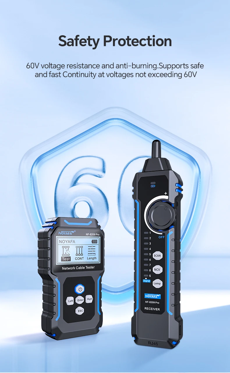 Máy kiểm tra, test cáp mạng NOYAFA NF-8209 Pro test POE NCV